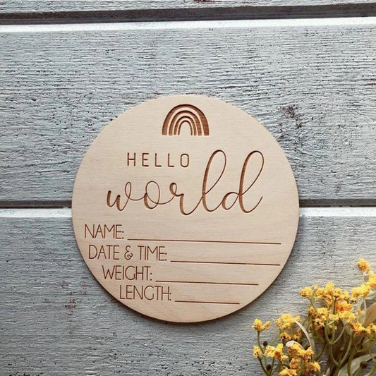 Welcome to the world sign